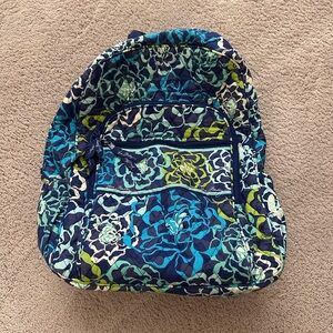 Vera Bradley Floral Blue Backpack